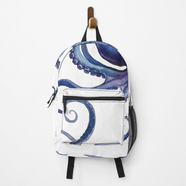 Item preview, Majestic Blue Watercolor Octopus Art designed and sold by capricedefille.