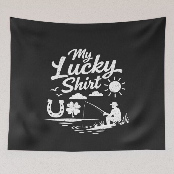 Item preview, My Lucky Fishing Day Good Vibes designed and sold by FreshVibe Prints.