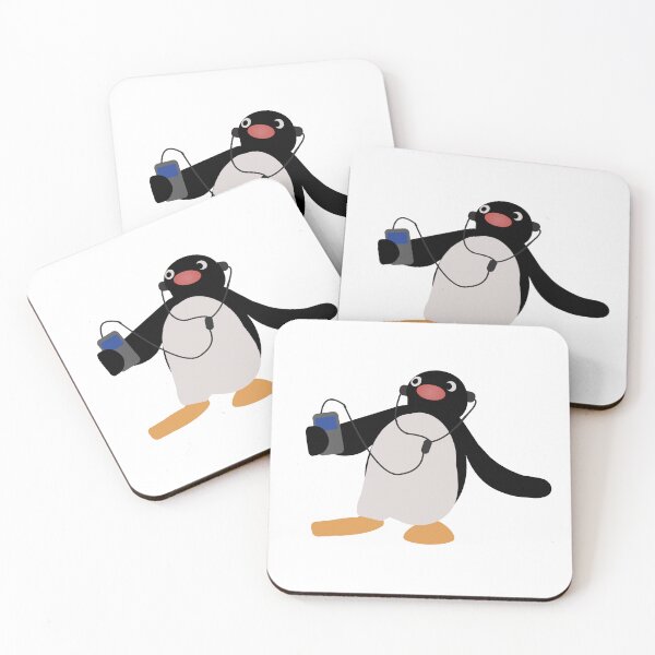 Item preview, Pingu Listening to Music - Earbuds designed and sold by musicinmyblood.