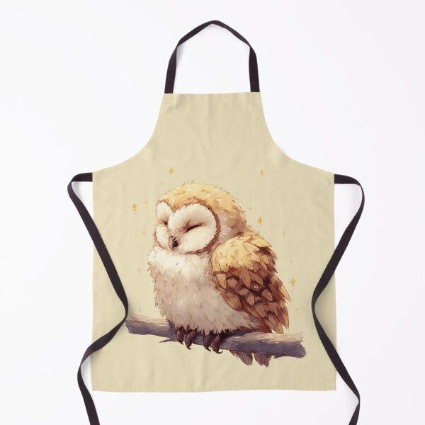 Item preview, Sleeping Baby Owl – Golden sleeping owl on branch illustration designed and sold by Meiersbeste.
