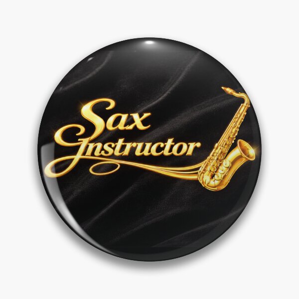 Item preview, Sax Instructor – Shiny Brass on Black Velvet designed and sold by MySheetMusicArt.