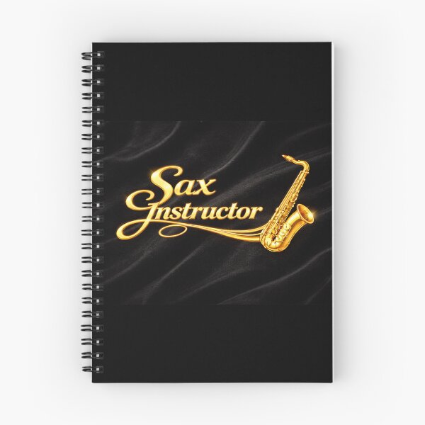 Item preview, Sax Instructor – Shiny Brass on Black Velvet designed and sold by MySheetMusicArt.