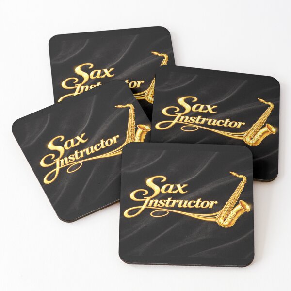 Item preview, Sax Instructor – Shiny Brass on Black Velvet designed and sold by MySheetMusicArt.