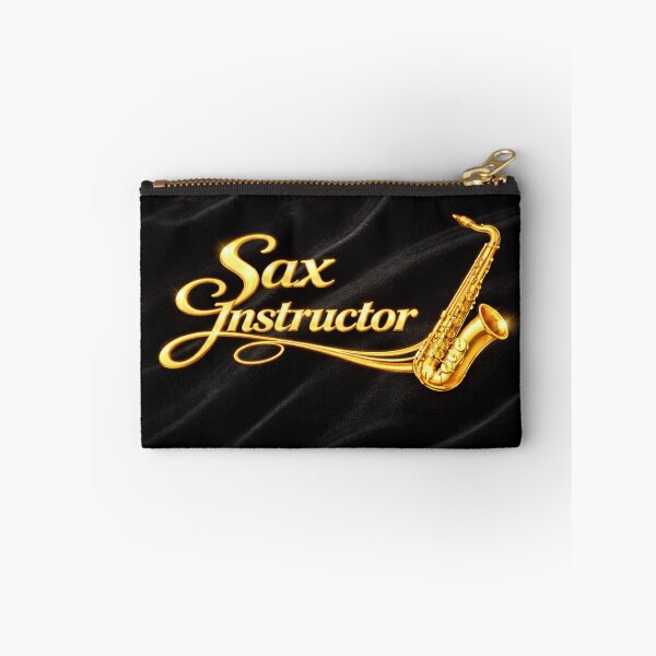 Item preview, Sax Instructor – Shiny Brass on Black Velvet designed and sold by MySheetMusicArt.