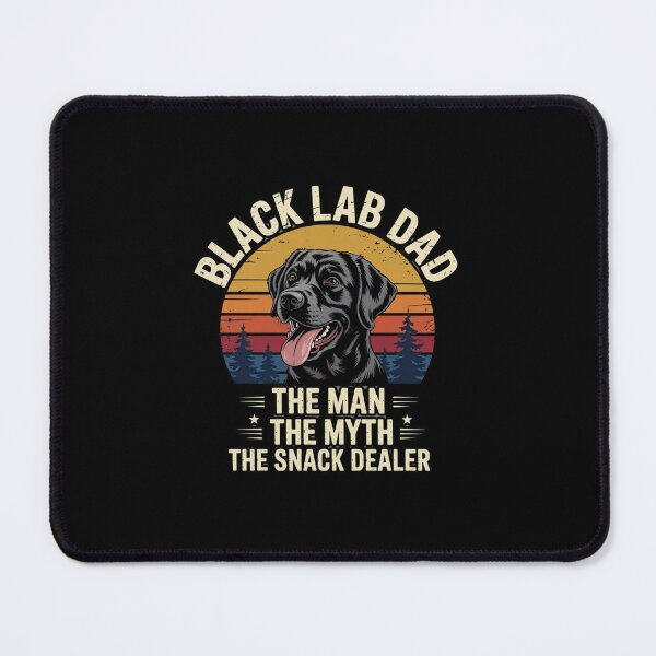 Item preview, Black Lab Dad – The Man The Myth The Snack Dealer Retro Dog Lover designed and sold by w66aboo.