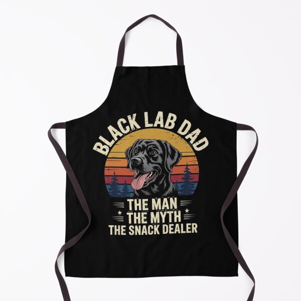 Item preview, Black Lab Dad – The Man The Myth The Snack Dealer Retro Dog Lover designed and sold by w66aboo.