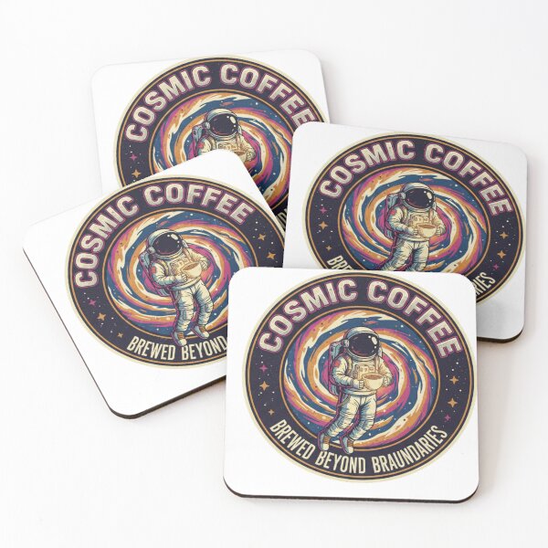 Item preview, Cosmic Coffee: Retro Astronaut Brew in Deep Space designed and sold by AdenDesign..