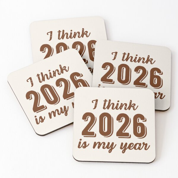Item preview, I Think 2026 Is My Year – New Year Motivational Typography Design designed and sold by RokaWorld.