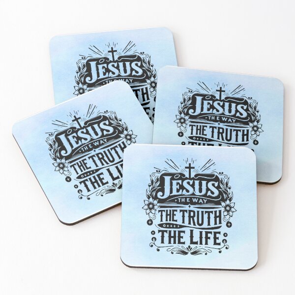 Item preview, Jesus, The Way, The Truth, The Life - Christian Faith Inspirational Design designed and sold by MysticOzzy.