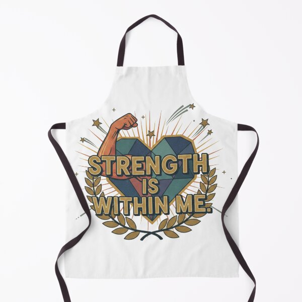 Item preview, Strength Is Within Me Motivational Retro Heart Empowerment Art designed and sold by freackly.