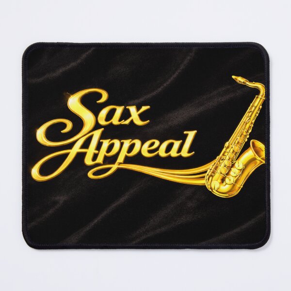 Item preview, Sax Appeal – Shiny Brass Sax on Black Velvet designed and sold by MySheetMusicArt.