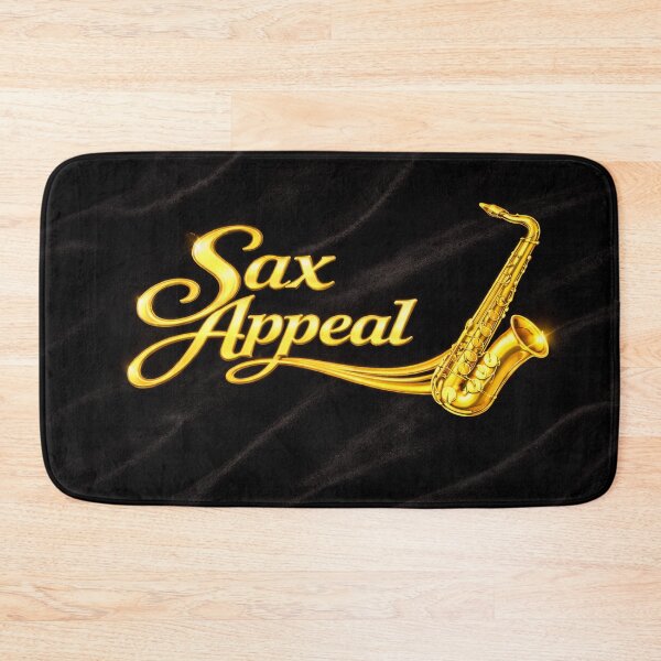 Item preview, Sax Appeal – Shiny Brass Sax on Black Velvet designed and sold by MySheetMusicArt.
