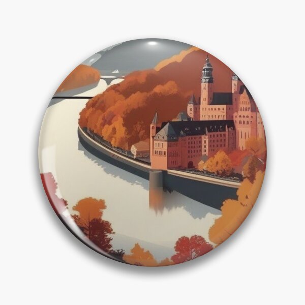 Item preview, Heidelberg Vintage Travel Poster - Schloss Heidelberg Alte Brücke Neckar Romantic Germany Retro Art designed and sold by Esterlane.