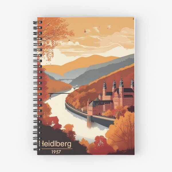Item preview, Heidelberg Vintage Travel Poster - Schloss Heidelberg Alte Brücke Neckar Romantic Germany Retro Art designed and sold by Esterlane.