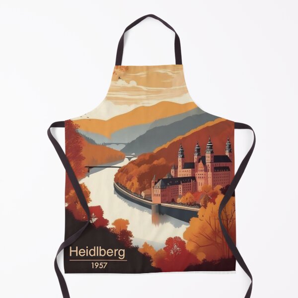 Item preview, Heidelberg Vintage Travel Poster - Schloss Heidelberg Alte Brücke Neckar Romantic Germany Retro Art designed and sold by Esterlane.