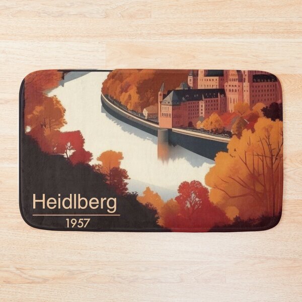 Item preview, Heidelberg Vintage Travel Poster - Schloss Heidelberg Alte Brücke Neckar Romantic Germany Retro Art designed and sold by Esterlane.