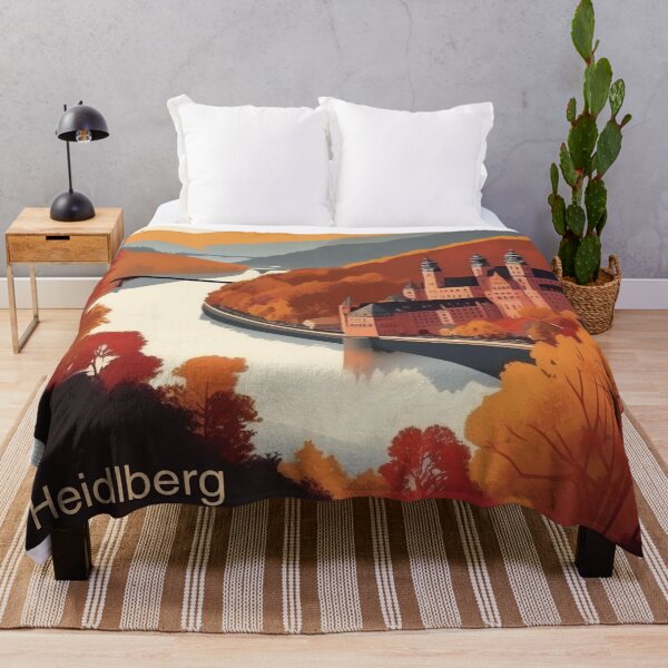 Item preview, Heidelberg Vintage Travel Poster - Schloss Heidelberg Alte Brücke Neckar Romantic Germany Retro Art designed and sold by Esterlane.
