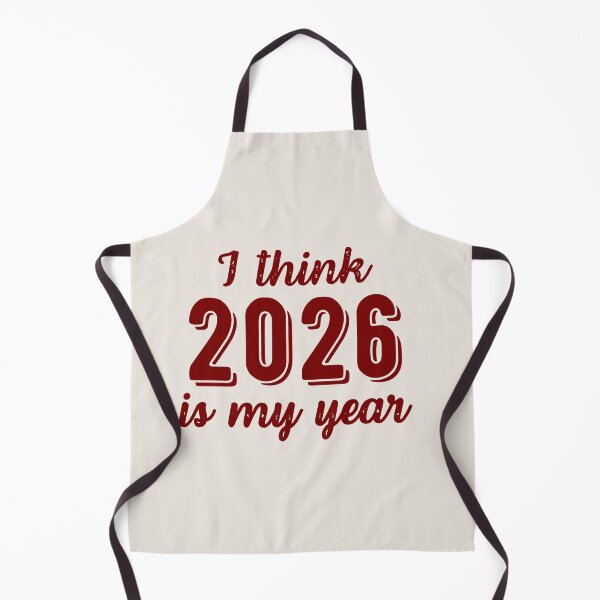 Item preview, I Think 2026 Is My Year – New Year Motivational Typography Design designed and sold by RokaWorld.