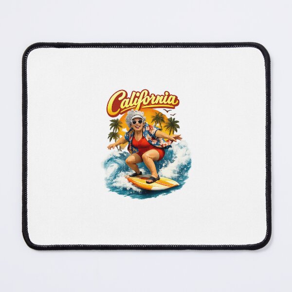 Item preview, Surfer at sunset over California designed and sold by Taoufik79-shop.