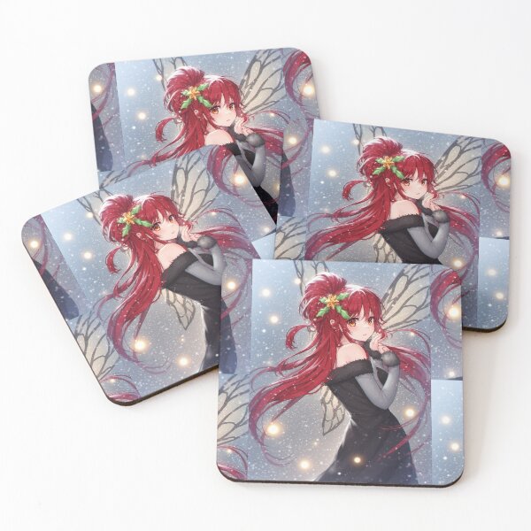 Item preview, Anime fairy in winter with magical lights designed and sold by ArtsJulian.