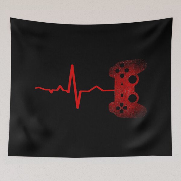 Item preview, Heartbeat Gamer Video Games Lovers designed and sold by Sossima Art.