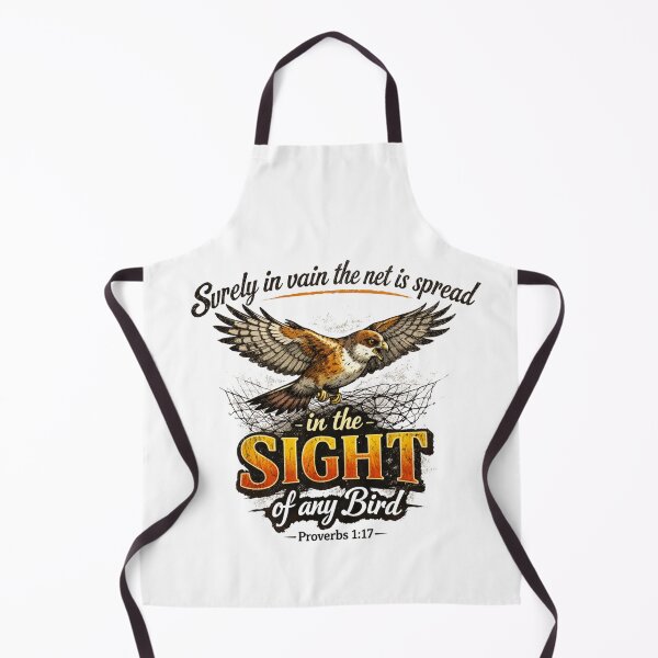 Item preview, Surely in Vain - Proverbs 1:17 Bird and Net Graphic designed and sold by Faithloveshop.