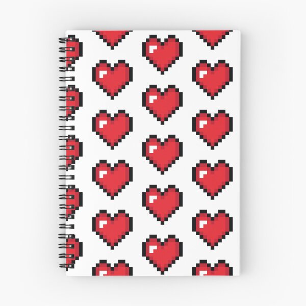Item preview, pixelated red heart designed and sold by AngieMStore.