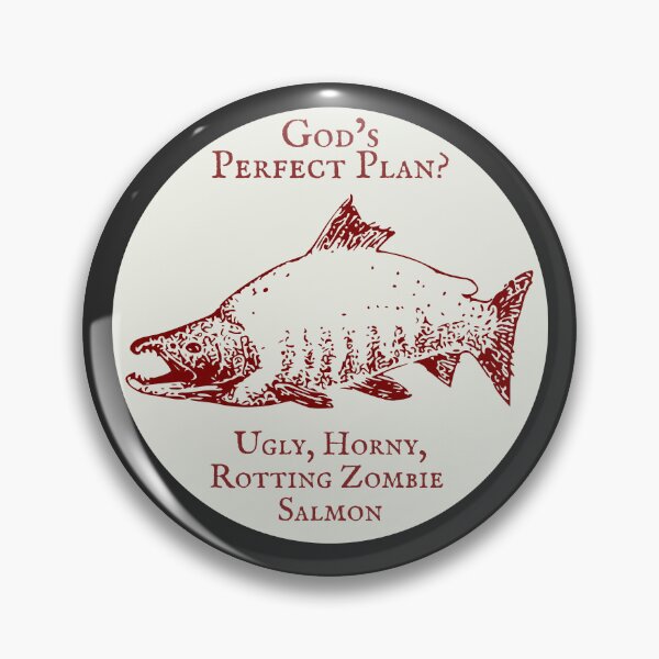 Item preview, God's Perfect Plan? - Zombie Salmon - Atheist Animals designed and sold by EvergreenRevolt.