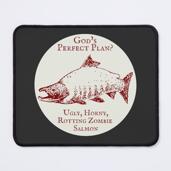 Item preview, God's Perfect Plan? - Zombie Salmon - Atheist Animals designed and sold by EvergreenRevolt.