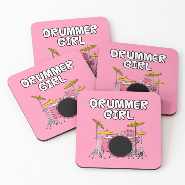 Item preview, Drummer Girl, Female Musician Drums Pecussion designed and sold by doodlerob.