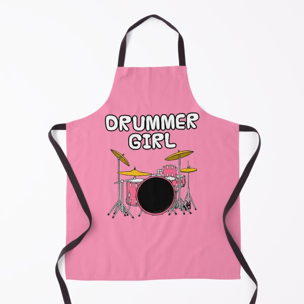 Item preview, Drummer Girl, Female Musician Drums Pecussion designed and sold by doodlerob.