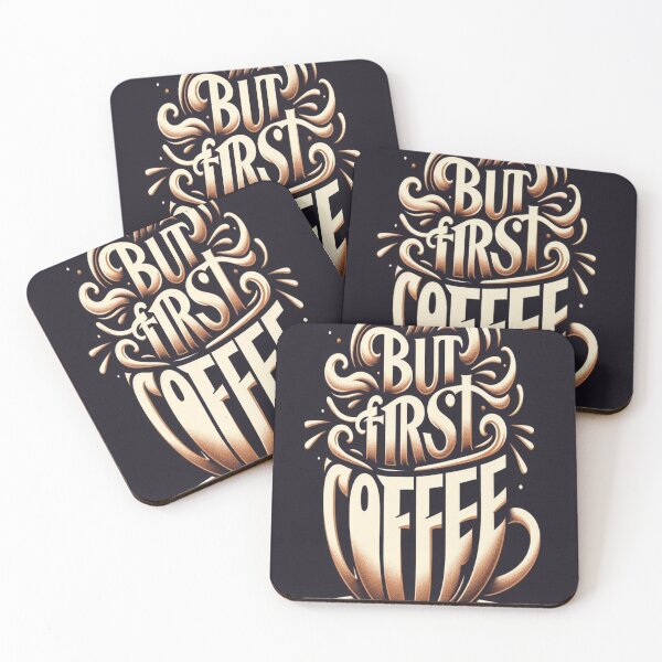 Item preview, Steaming Cup: But First, Coffee designed and sold by BB artwork.