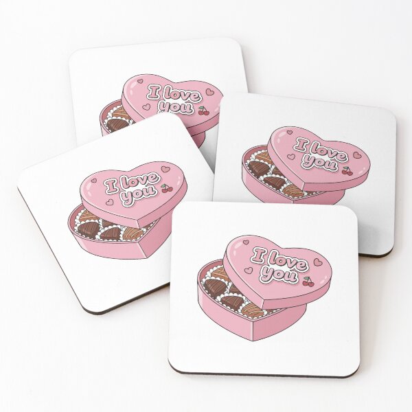 Item preview, I Love You Chocolate Box – Cute Valentine’s Candy Sticker designed and sold by jenelectra.