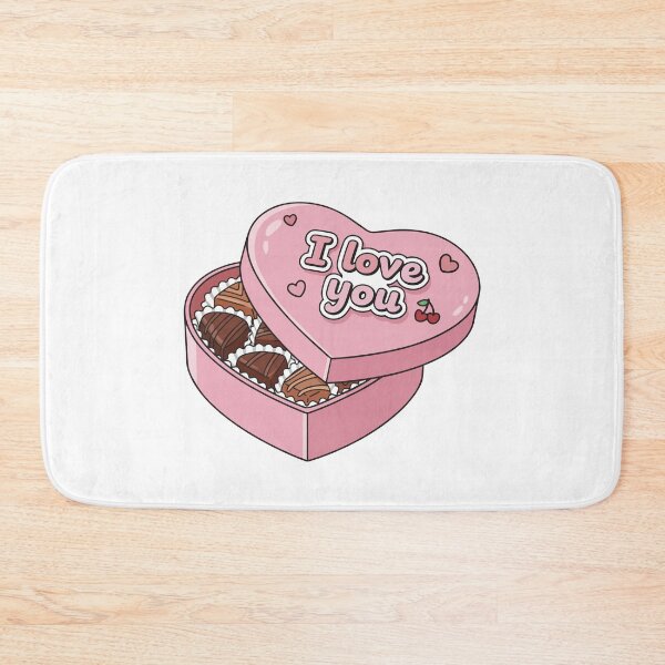 Item preview, I Love You Chocolate Box – Cute Valentine’s Candy Sticker designed and sold by jenelectra.