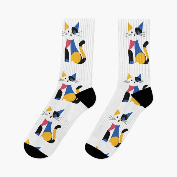 Item preview, Bauhaus Cat – Minimalist Geometric Design designed and sold by KawaiiOrbit.