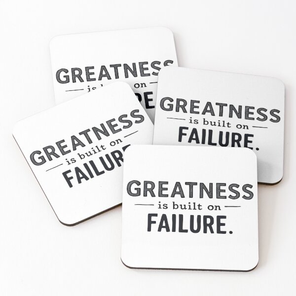 Item preview, Greatness Is Built on Failure – Bold Motivation Tee designed and sold by LoganDzign.