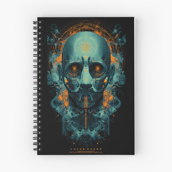 Item preview, Cyber Skull With Neon Smoke designed and sold by DarkSpaceVibes.