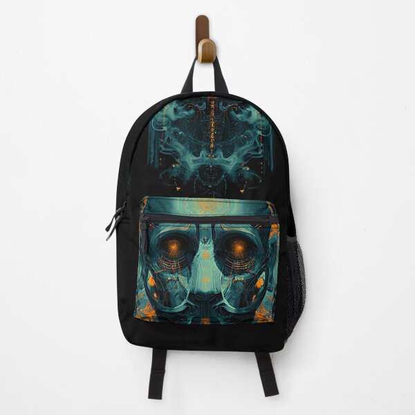 Item preview, Cyber Skull With Neon Smoke designed and sold by DarkSpaceVibes.