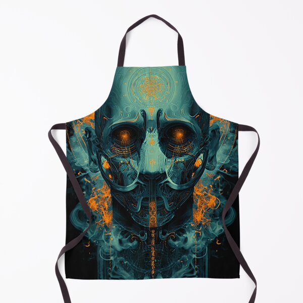 Item preview, Cyber Skull With Neon Smoke designed and sold by DarkSpaceVibes.