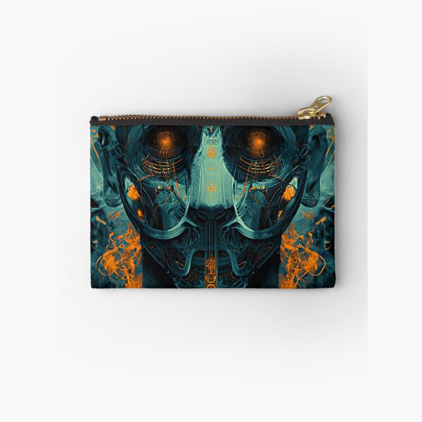 Item preview, Cyber Skull With Neon Smoke designed and sold by DarkSpaceVibes.