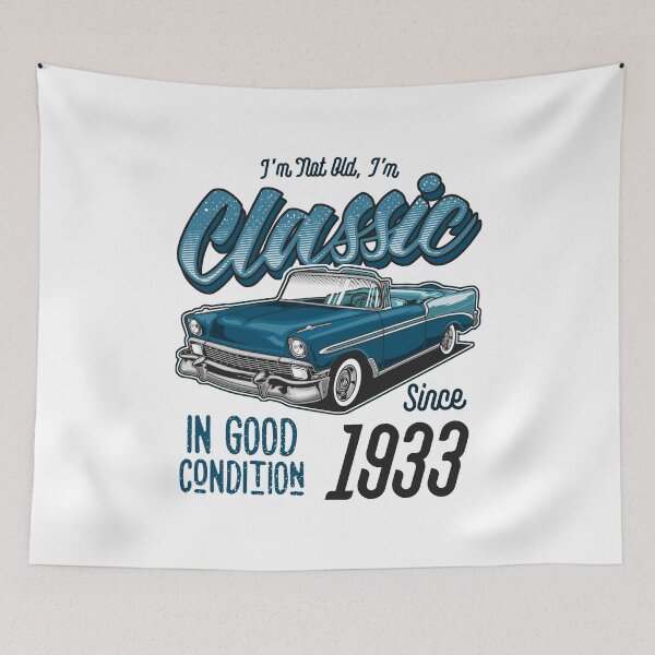 Item preview, I'm Not Old I'm Classic Car Vintage Born In 1933 designed and sold by JRRTs.