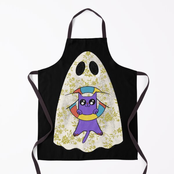 Item preview, Ghost August With A Summer Cat With Black Background  designed and sold by missmann.