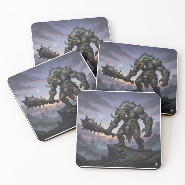 Item preview, Fantasy Troll warrior with club designed and sold by BlingandGifts.