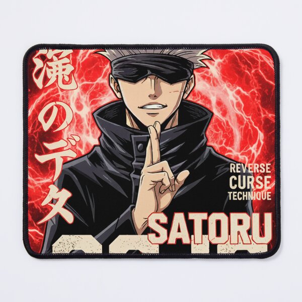 Item preview, Blindfolded Anime Sorcerer Streetwear Art – Red Energy Power Design designed and sold by C3J7.