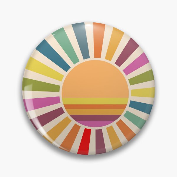 Item preview, Retro 70s Sunburst Art - Colorful Mid Century Modern Sunshine Pop designed and sold by DeeLulu.