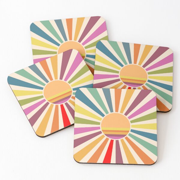 Item preview, Retro 70s Sunburst Art - Colorful Mid Century Modern Sunshine Pop designed and sold by DeeLulu.