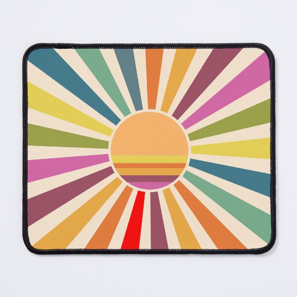 Item preview, Retro 70s Sunburst Art - Colorful Mid Century Modern Sunshine Pop designed and sold by DeeLulu.