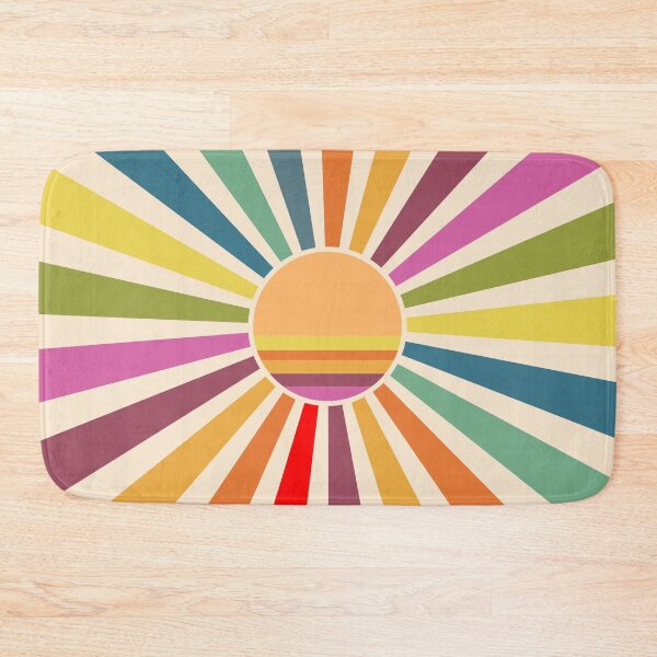 Item preview, Retro 70s Sunburst Art - Colorful Mid Century Modern Sunshine Pop designed and sold by DeeLulu.
