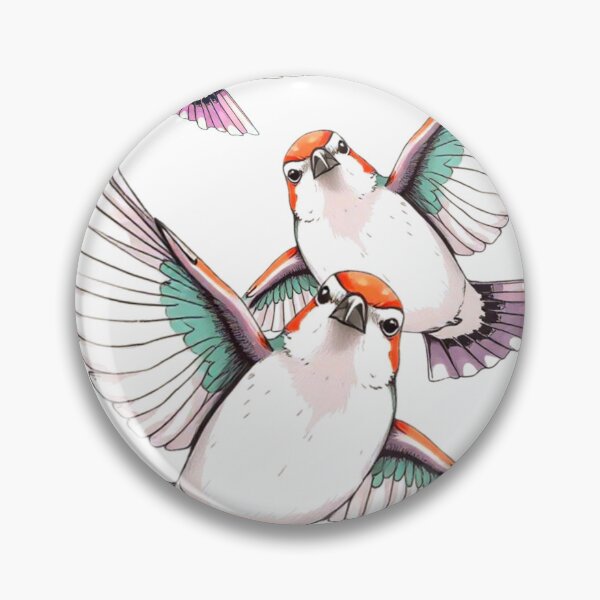 Item preview, Flock of Sparrows in Soft Flight – Gentle Nature Art designed and sold by Naturalite19.