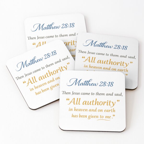 Item preview, Matthew 28:18 Then Jesus came to them and said, "All authority in heaven and on earth has been given to me." designed and sold by rajasekhark.